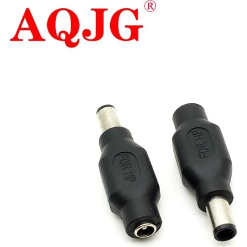 DC Terminals 5.5 * 2.5mm Compatible 5.5*2.1 mm Female to 7.4*5.0 mm Male for HP Laptop Connector 7.4 5.0 DC Power Adapter