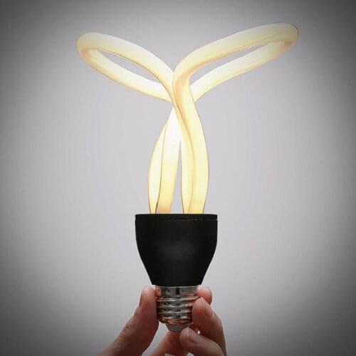 Creative Rotation Edison bulb Led light E27 AC90-260V Novelty Bulbs for Living room Restaurant Home decoration