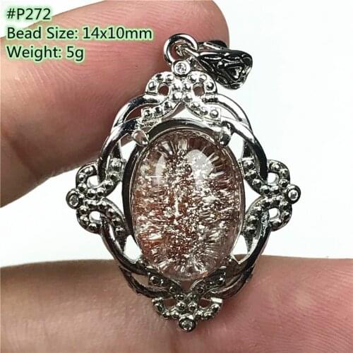 Top Natural Phantom Quartz Crystal Pendant Jewelry For Women Men Beauty Luck Gift Healing Crystal Silver Beads Gemstone AAAAA