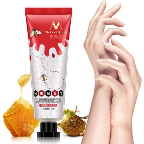 Honey Milk Soft Hand Cream Repair Nourishing Hand Skin Care Anti Chapping Anti Aging Moisturizing Whitening Cream TSLM1