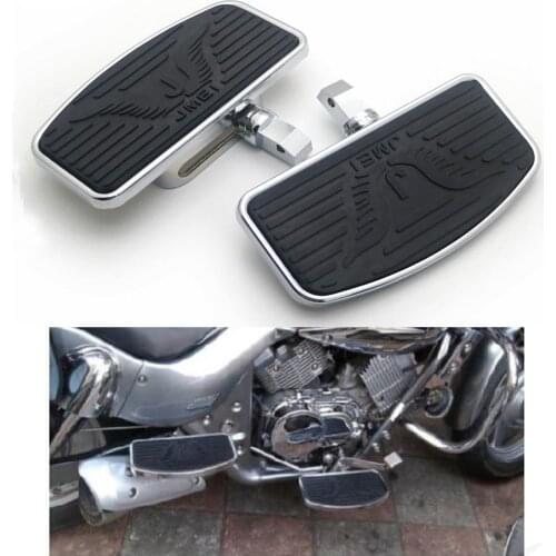 Motorcycle Rear Footboard Motorcycle Foot Pegs Footrest for SUZUKI VL400 VL800 for Honda VTX1300 VTX1800 Rear Passenger Foot Peg