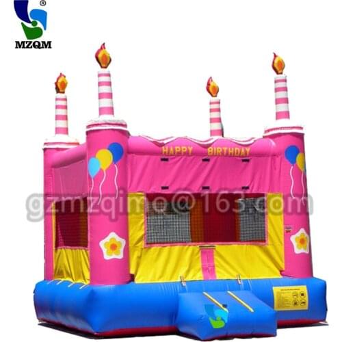 Happy birthday customised inflatable bouncer jumping bouncy castle bounce house