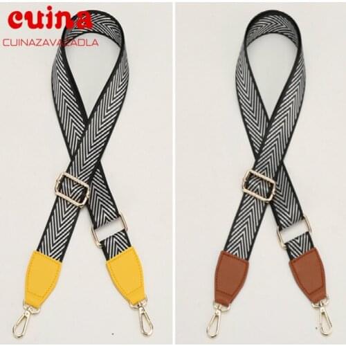 New Colored Belt Bags Strap Accessories For Women Rainbow Adjustable Shoulder Hanger Handbag Straps Decorative Handle Bag Strap