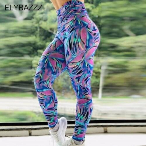High Waist Colorful Printed Leggings Seamless Push Up Legins Sport Fitness Yoga Pants Tights Sports Wear For Women Gym Leggings