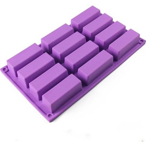 Silicone Protein Bars Mold Rectangle Granola Bar Silicon Soap Mould
