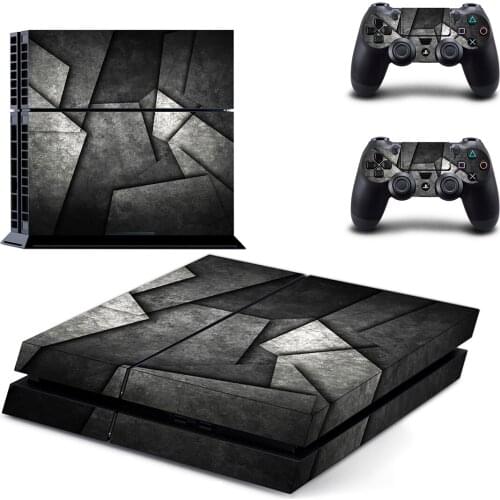 Grey Style PS4 Skin Sticker for Playstation 4 Console & 2 Controllers Decal Vinyl Protective Skins Style 1