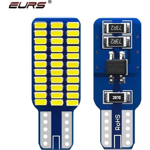 4pcs T10 192 194 168 W5W LED Bulbs 33 SMD 3014 Car Tail Lights Dome Lamp License Plate Light blubs white 12V Canbus Error Free