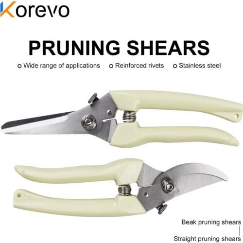 Thick branch scissors Black fruit branch scissors pot scissors garden pruning scissors Stainless steel fruit branch scissors