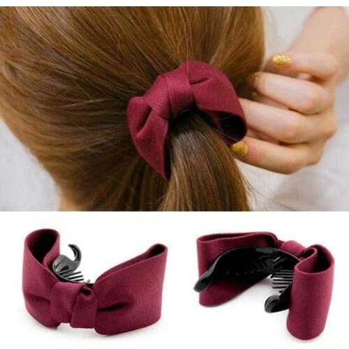 Hair Claw Hard Large hairpins hair clips for fine hair clip hairpins hairgrip band Big Bows Ties Ponytail Headband Cute Fashion
