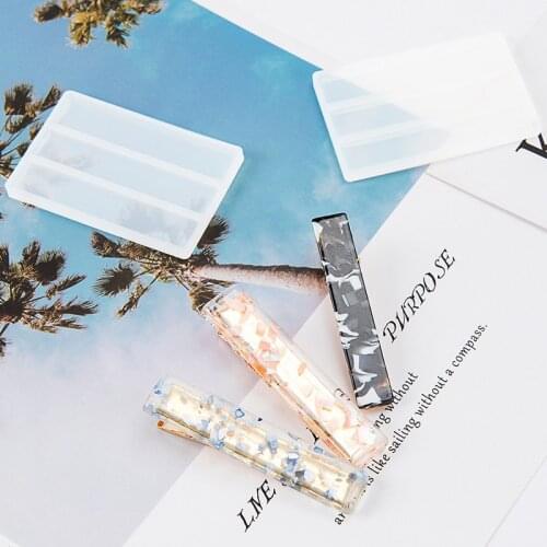 Barrette Hairpin Silicone Mold Making Hair Stick Epoxy Resin Mould Pendant Resin Hair Pin Craft DIY Jewelry Making Tools