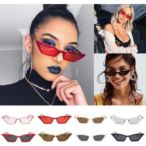 Top Quality Women Small Frame Vintage Cat Eye Sunglasses Uv400 Sun Shades Glasses Street Eyewear Trending Sunglasses Wholesale