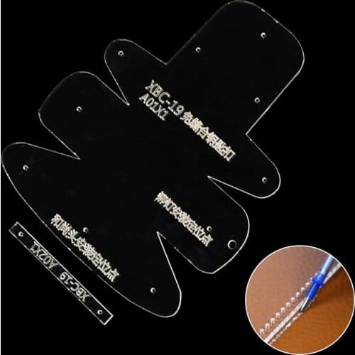 1 Set New Transparent Purse Leather Craft Acrylic Wallet Pattern Stencil Template DIY Tools For Leather Handcrafts Lovers