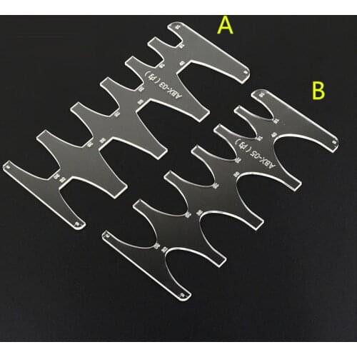 DONYAMY 1pc DIY Leather Craft Acrylic Leather Belt Sword Tail Square Tail Stencil Template