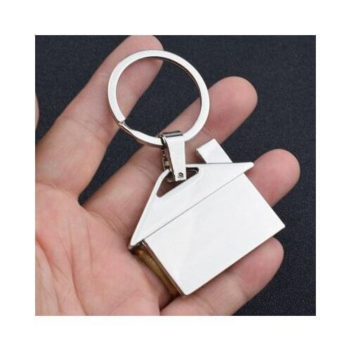 10pcs new Men Cute Cartoon Zinc Alloy House with Window keychain women cute Key chain Bag charm for party best gift Jewelry
