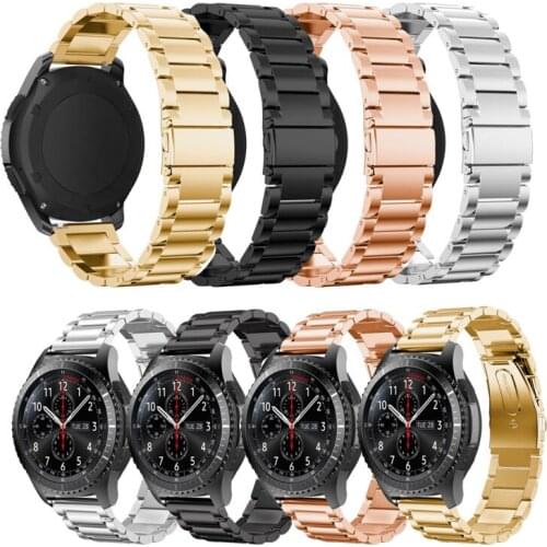 18mm/20mm/ 22MM Stainless Steel Watch Band for Samsung Gear S3 Frontier Strap for Gear S3 Classic Smart Watch Bracelet
