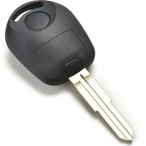 REMOTE KEY SHELL WITH LOGO FOR SSANGYONG ACTYON KYRON REXTON UNCUT BLADE KEY FOB COVER CASE REPLACEMENT 2 BUTTONS