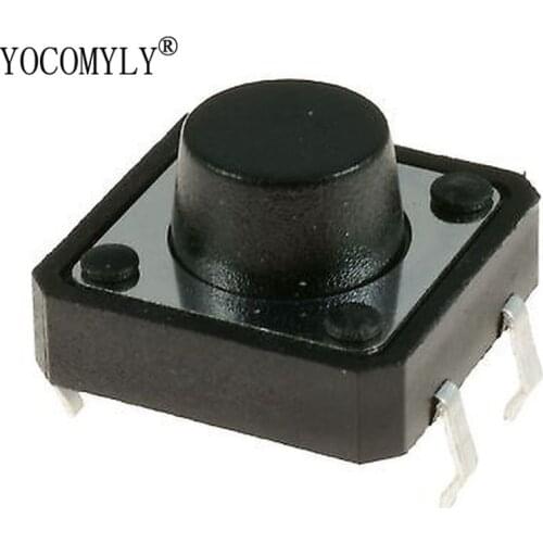 20pcs NEW 12x12x7mm Momentary Push Button Tactile tact Switch PCB Mounted SPST