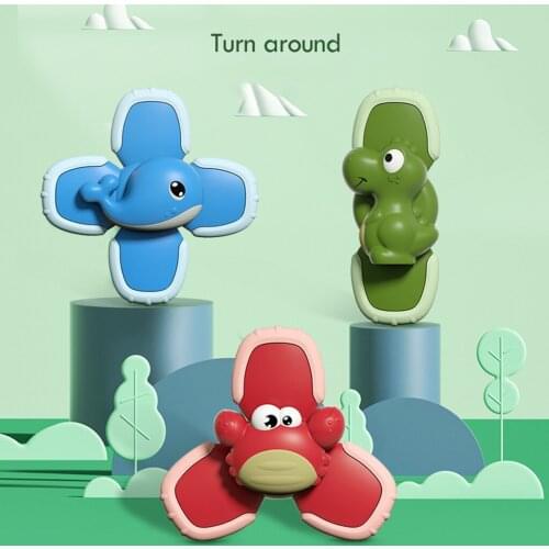 3 Pack Spinning Tops Toy Animal Turntable Spinning Windmill Educational Toys