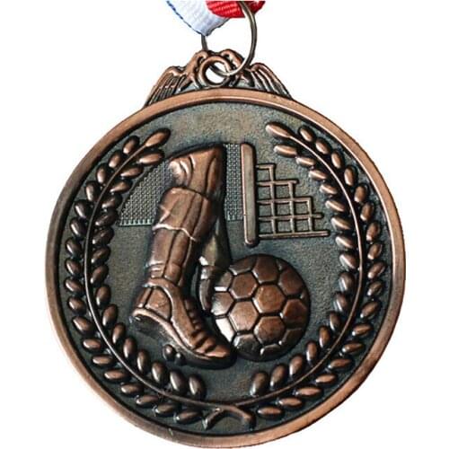 3D/2D Football Triathlon Award Medals for Souvenir k20096
