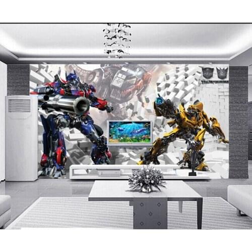 Custom 3D murals,3D stereo robot papel de parede, living room sofa TV wall children bedroom wall paper