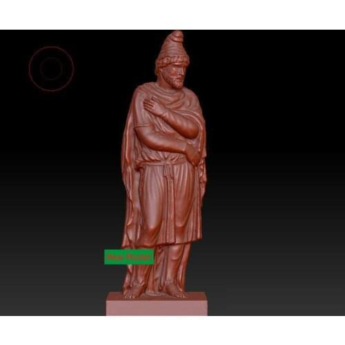 3D model stl format, 3D solid model rotation sculpture for cnc machine Tiridates