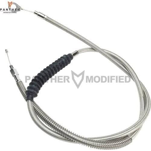 51.5" 1300mm Steel Motorcycle Braided Clutch Cable Moto Clutch Line Pipe case for Harley Electra Tour Glide FLH FXR 1983-1987