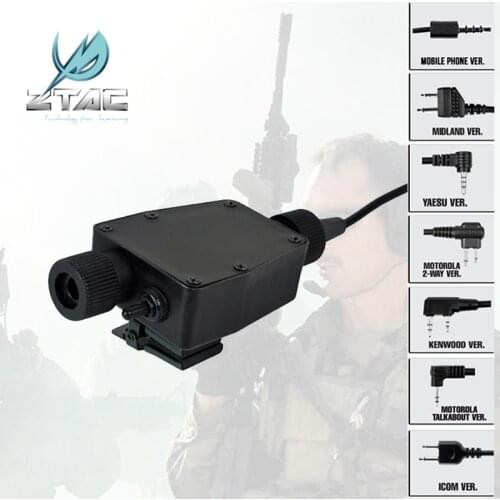 Z-TAC Z 116 Tactical Headset Accessorie Element Tactical Airsoft Hunting TEA PTT Military Standard Version