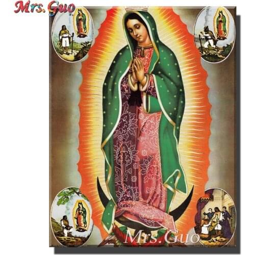 Diamond Painting Full Square Drill Mexico Guadalupe Virgin Mary Paintings Diamond Embroidery Sale Religion Cross Stitch Mosaic