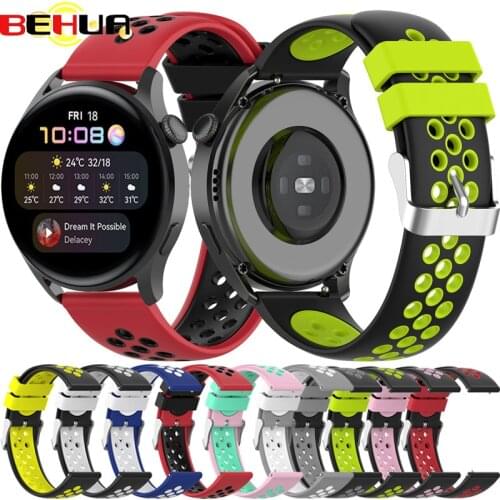 BEHUA 20mm/22mm Watch Band Strap For Huawei Watch 3 3 Pro GT GT2 Active Correa Replacement Smartwatch Bracelet Sport Wristband