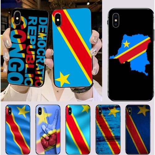 Congo National Flag Shell Phone Case For iphone 5 5S SE 5C 6 6S 7 8 plus X XS XR 11 PRO MAX