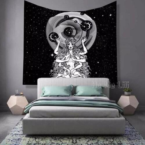 Moon Goddess Universe Tapestry Interior Creative Decoration