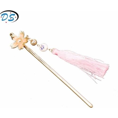 Dongsheng Jewelry Hair Accessories Plum Blossom Tassel Hair Stick for Women Headwear Hairpins Hair Clip Fashion Hair Ornaments