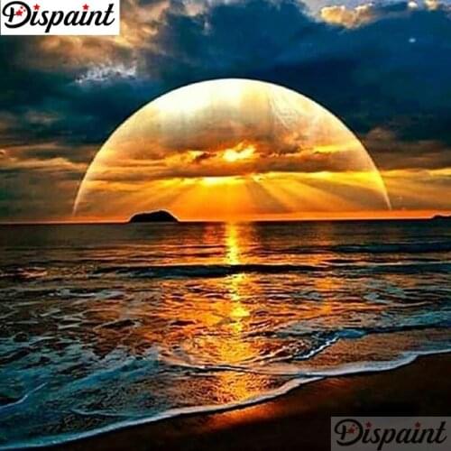 Dispaint Full Square/Round Drill 5D DIY Diamond Painting "Sea scenery" Embroidery Cross Stitch 3D Home Decor A11239