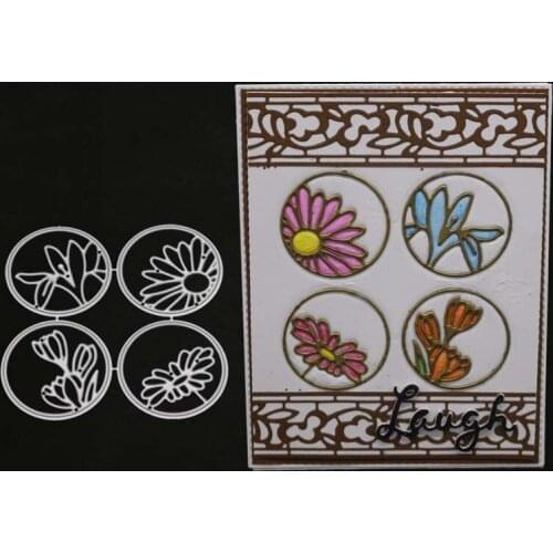 YINISE SCRAPBOOK Metal Cutting Dies For Scrapbooking Stencils FLOWERS Paper Album Cards Making Embossing Die CUT Cuts Cutter