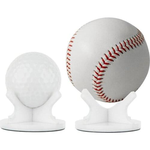 2pcs Acrylic Multi-function Tennis Softball Stand Display Holder Ball Rack Support Base Acrylic Ball Stand Holder Golf Ball Rack