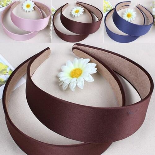 Fashion Solid Color Cloth Hair Hoop For Women Retro Wide-brimmed Hairpin Simple Hairbands Women Girls Headwear Hair Accessories