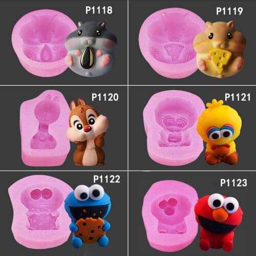 Cartoon silicone aromatherapy plaster mould handmade soap chocolate mold Kitchen Products