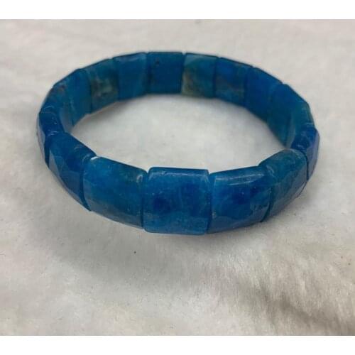 AA Grade natural apatite stone beads bracelet natural gem stone bangle charming jewelry for woman for gift wholesale