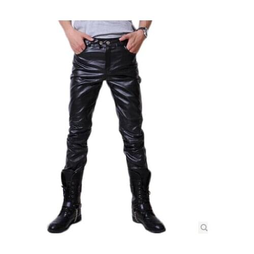 Nisexper Mens Leather Pants