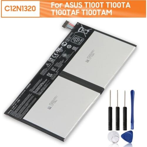 Original Replacement Tablet Battery C12N1320 For ASUS T100T T100TA T100TAF T100TAM Tablet Genuine Rechargeable Battery 7900mAh