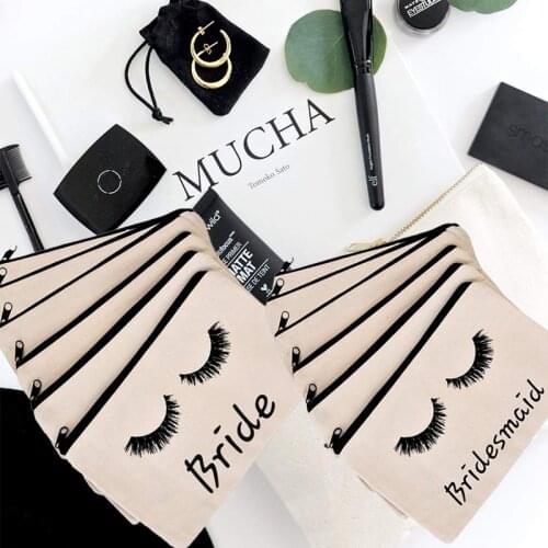 Bridesmaid gift bride to be Cosmetic Makeup bag Robe Slippers Sleep Mask wedding bridal shower Bachelorette hen Party decoration