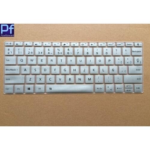 Powforward (10 pieces) 13.3" Spanish for Xiaomi Notebook Mi Air 13.3 13 inch Silicone laptop keyboard covers Protector skin