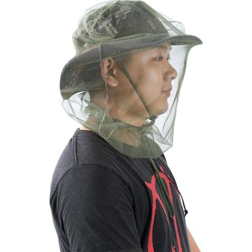 Unisex Outdoor Jungle Adventure Bite Fishing Anti-mosquito Anti-bee Mesh Protect Net Hood