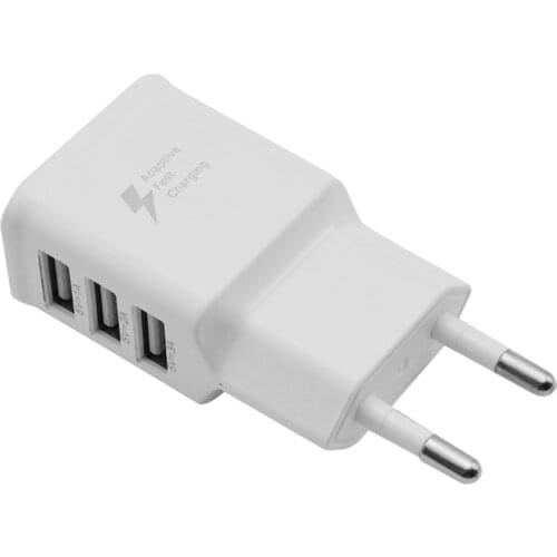 5V 2A Universal Quick Charging Adapter for Samsung phone 3 USB Portable Mobile Charger for Iphone Xiaomi Travel Phone Charger