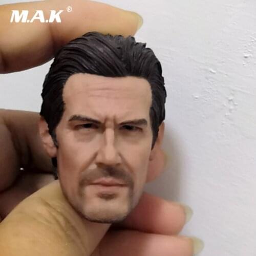 In Stock 1/6 Scale Josh James Brolin Male Action Figure Head Sculpt Carved Model for 12'' Body
