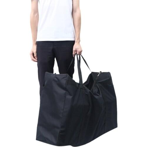150L Black Waterproof Oxford Cloth Storage Bag Move Quilt Luggage Bag Sweater Clothes Blanket Organizer Pouch Home Storage Acces