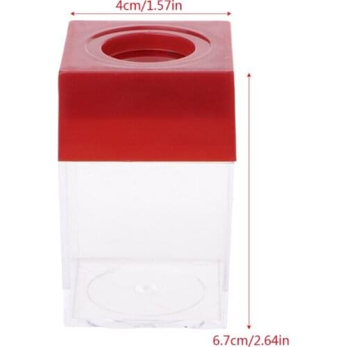 1Pc Magnetic Clip Dispenser Paper Holder Square Box Case Random Color