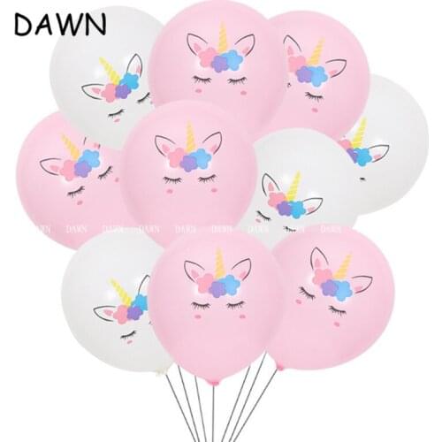 10pcs/lot Unicorn Balloons Party Supplies Latex Balloons Kids Cartoon Animal Horse Float Globe Birthday Wedding Party Decoration