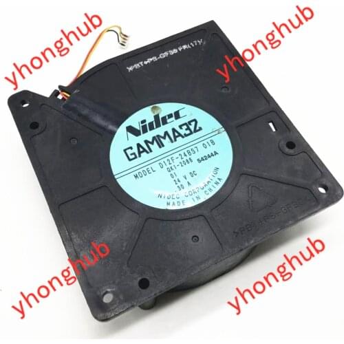 Nidec D12F-24BS7 01B DC 24V 0.30A 120x120x32mm 3-wire Server Blower Fan