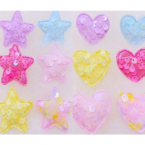 3.5x3cm/4cm five-pointed star/love 50 pcs sequins/fish scale children DIY material clothing home decoration accessories